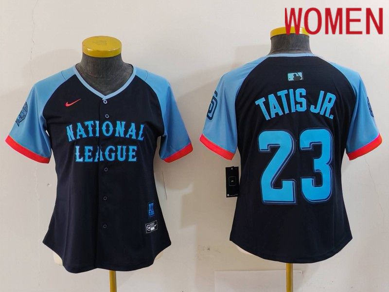 Women San Diego Padres #23 Tatis jr Blue All star 2024 Nike MLB Jersey style 6->women mlb jersey->Women Jersey